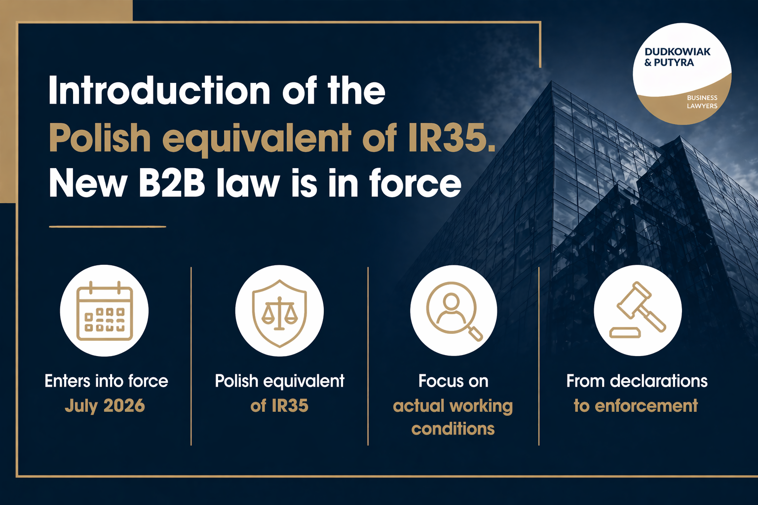 Introduction of the Polish equivalent of IR35. New B2B law is in force