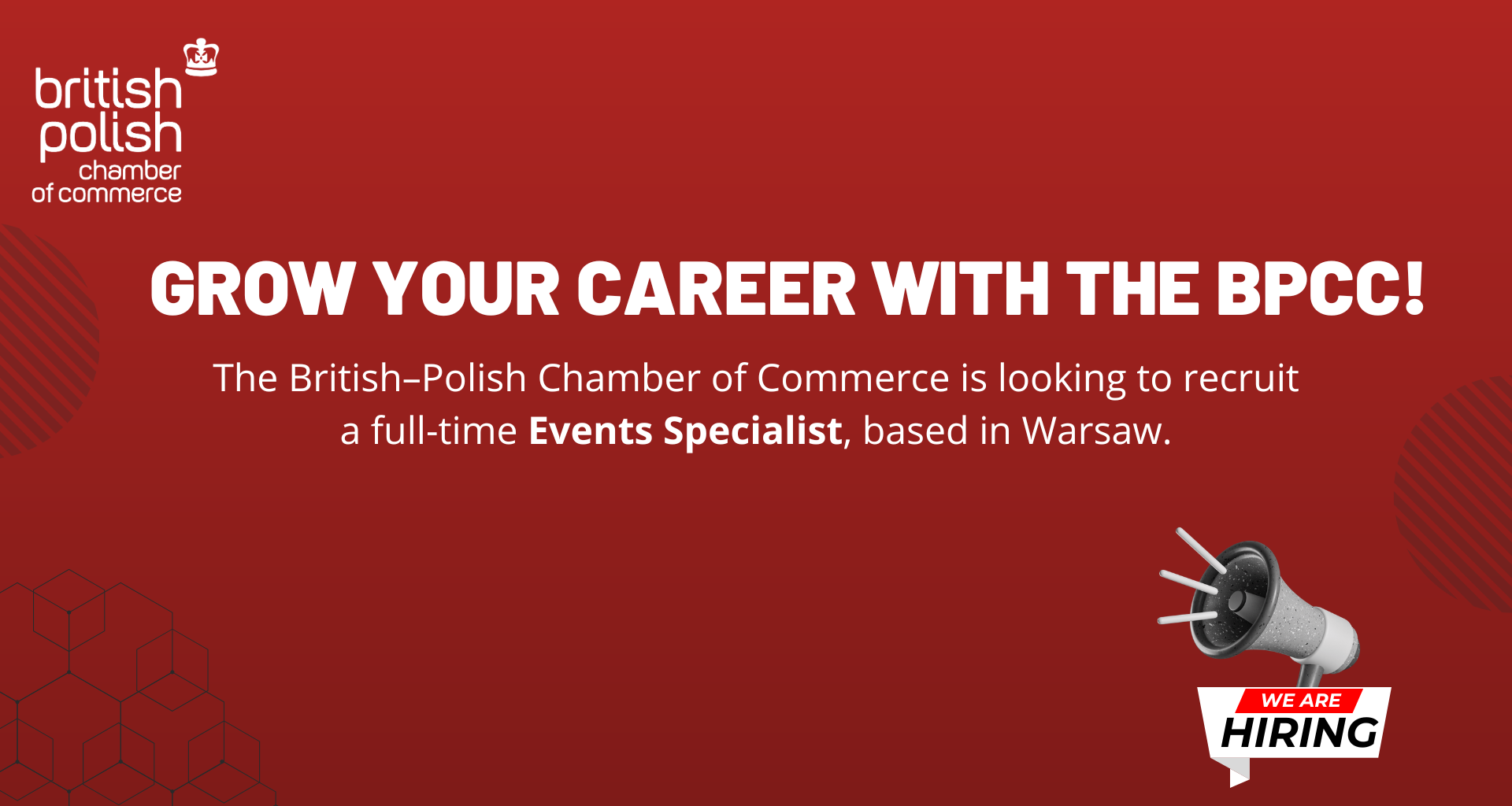 GROW YOUR CAREER WITH THE BPCC!